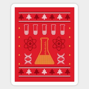 Chemistry Ugly Christmas Sweater Style Magnet